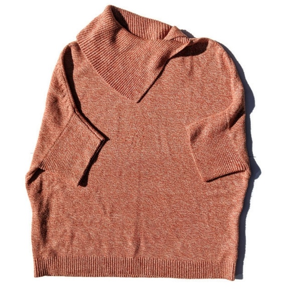 CAbi Tumeric Pullover Sweater Fold Over Neck 3011 - Picture 2 of 7